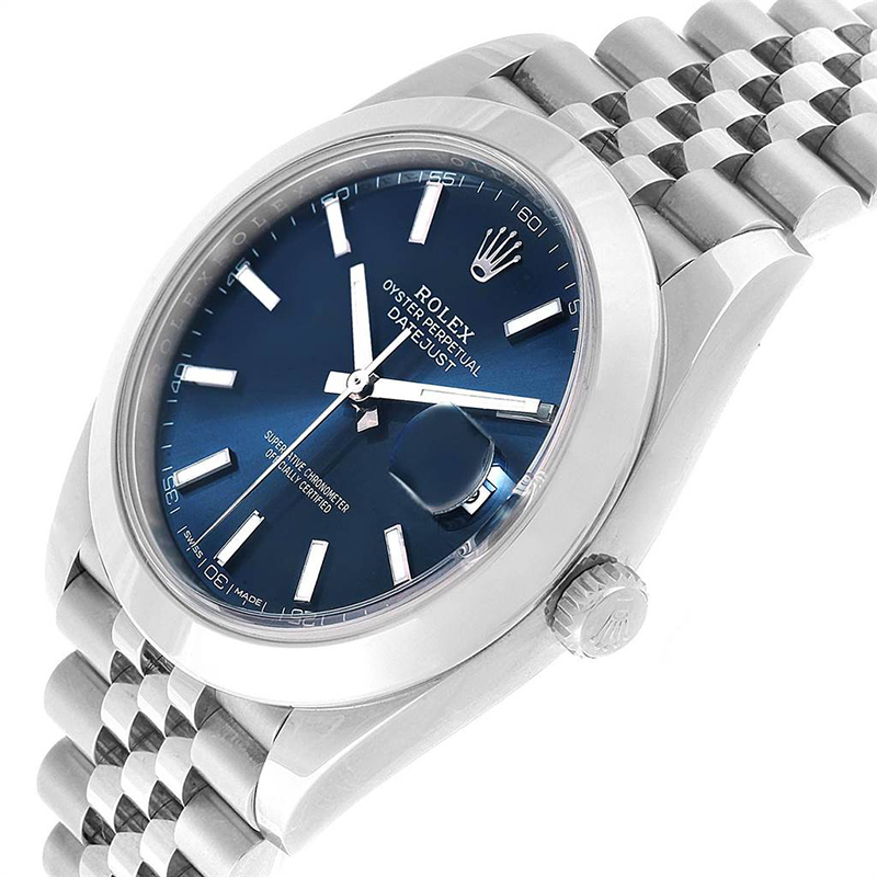 

Rolex Blue Stainless Steel Datejust