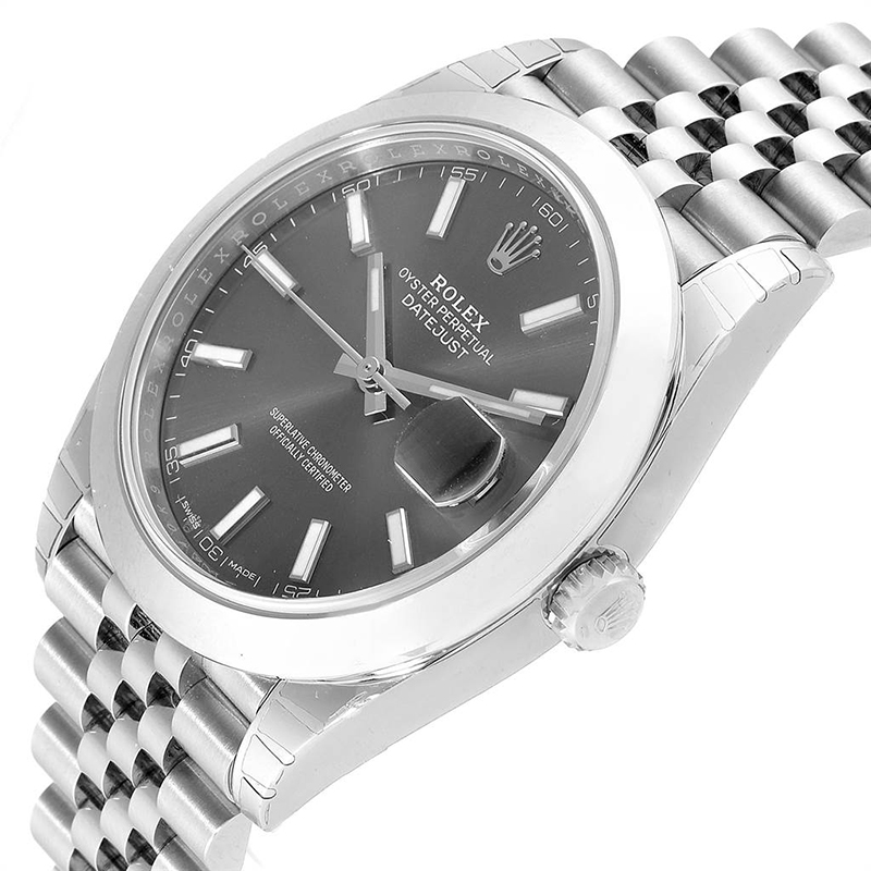 

Rolex Gray Stainless Steel Datejust, Grey