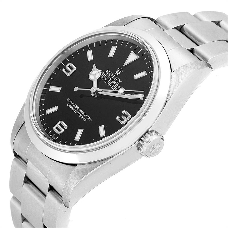 

Rolex Black Stainless Steel Explorer