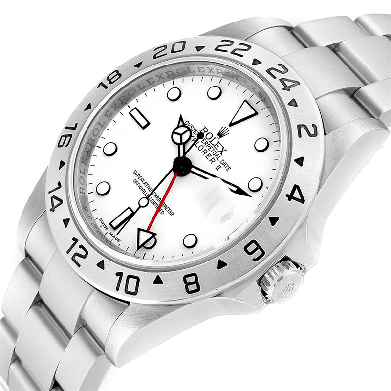 

Rolex White Stainless Steel Explorer II