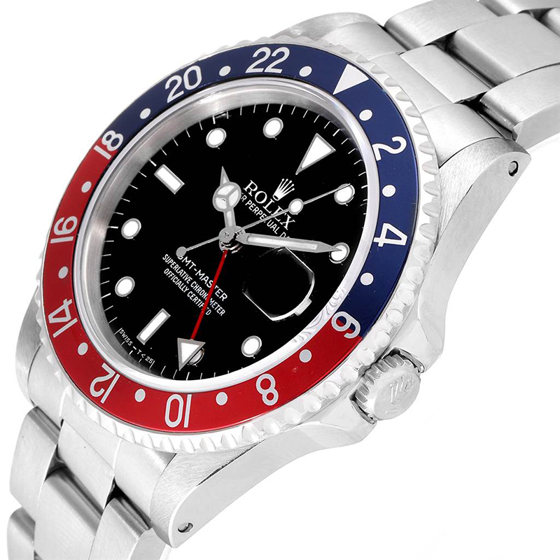 

Rolex Black Stainless Steel GMT Master, Blue