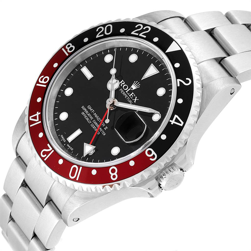 

Rolex Black Stainless Steel GMT Master II