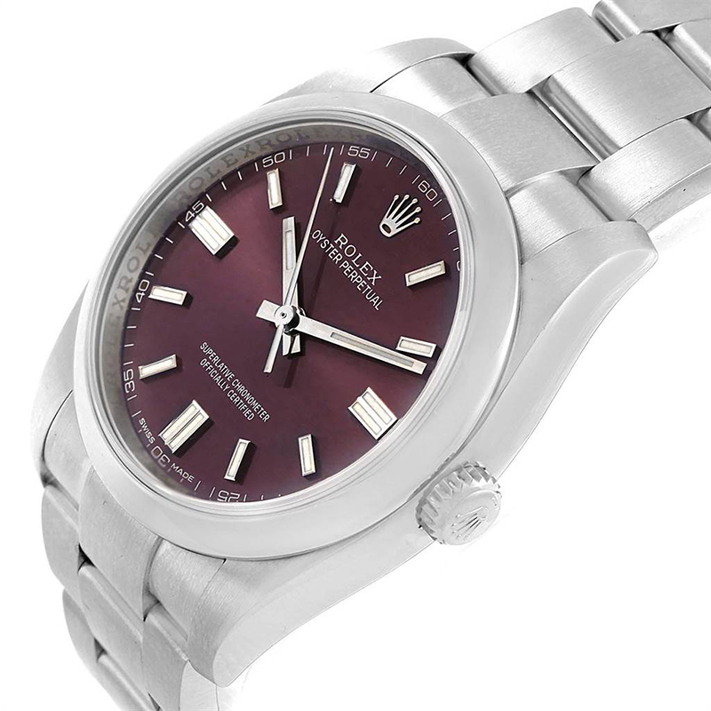 

Rolex Red Grape Stainless Steel Oyster Perpetual