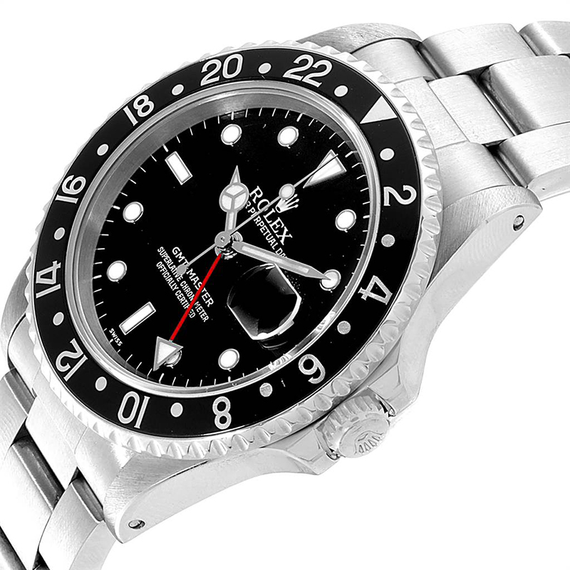 

Rolex Black Stainless Steel GMT Master