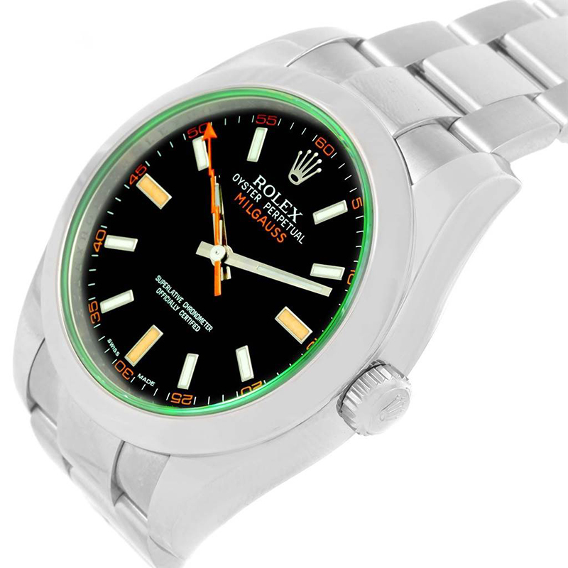 

Rolex Black Stainless Steel Milgauss