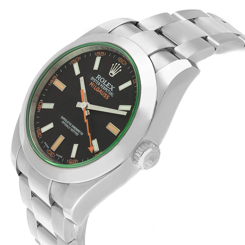

Rolex Black Stainless Steel Milgauss
