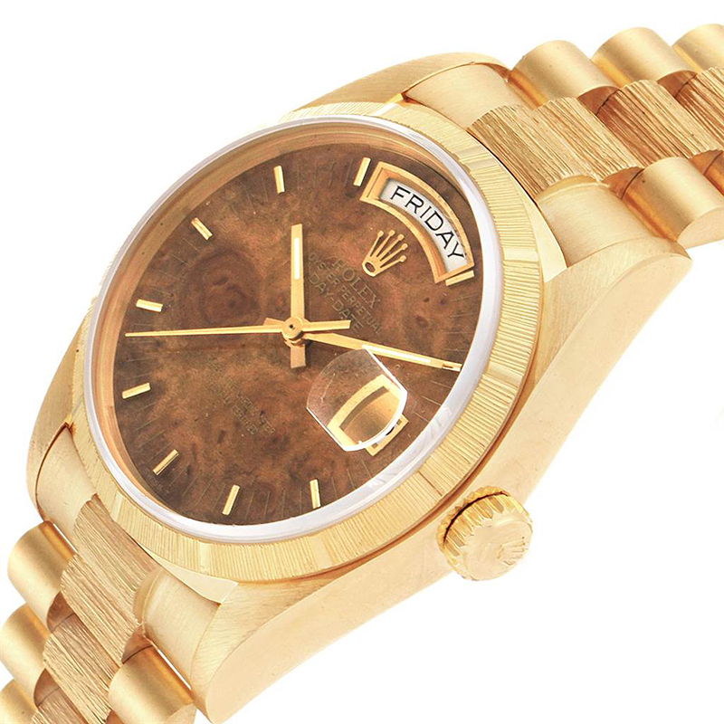 

Rolex Wooden Burl, Brown