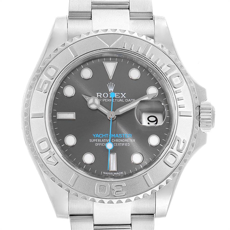 

Rolex Platinum Stainless Steel Yachtmaster, Silver