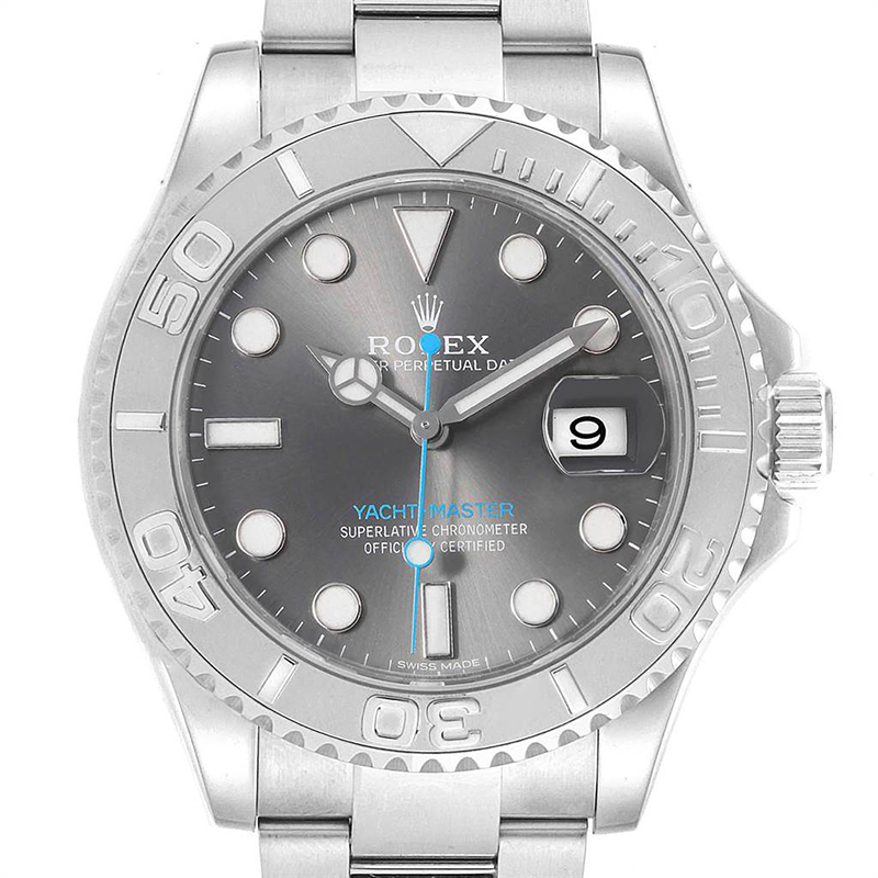 

Rolex Platinum Stainless Steel Yachtmaster, Black