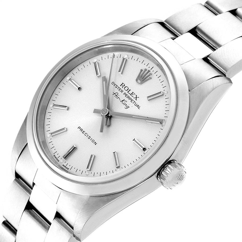 

Rolex Silver Stainless Steel Air King Automatic