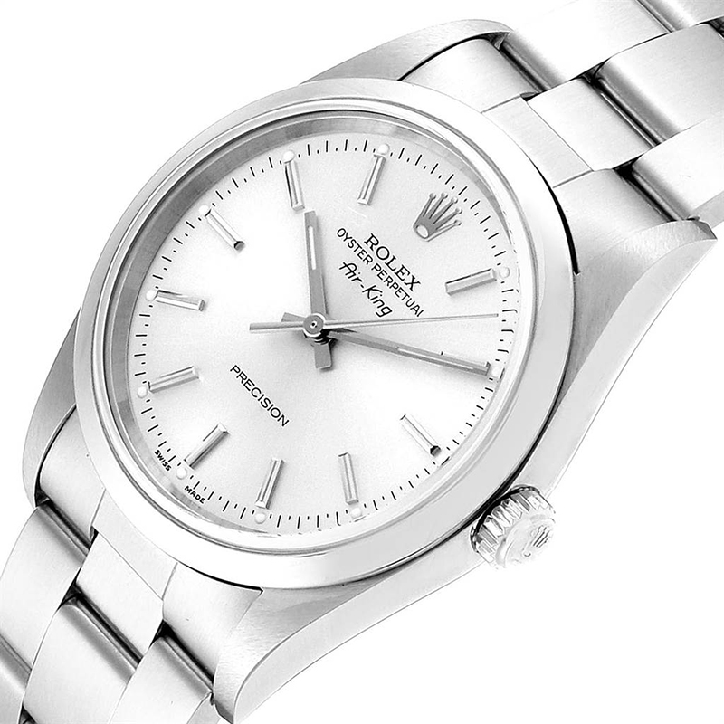

Rolex Silver and Stainless Steel Air King