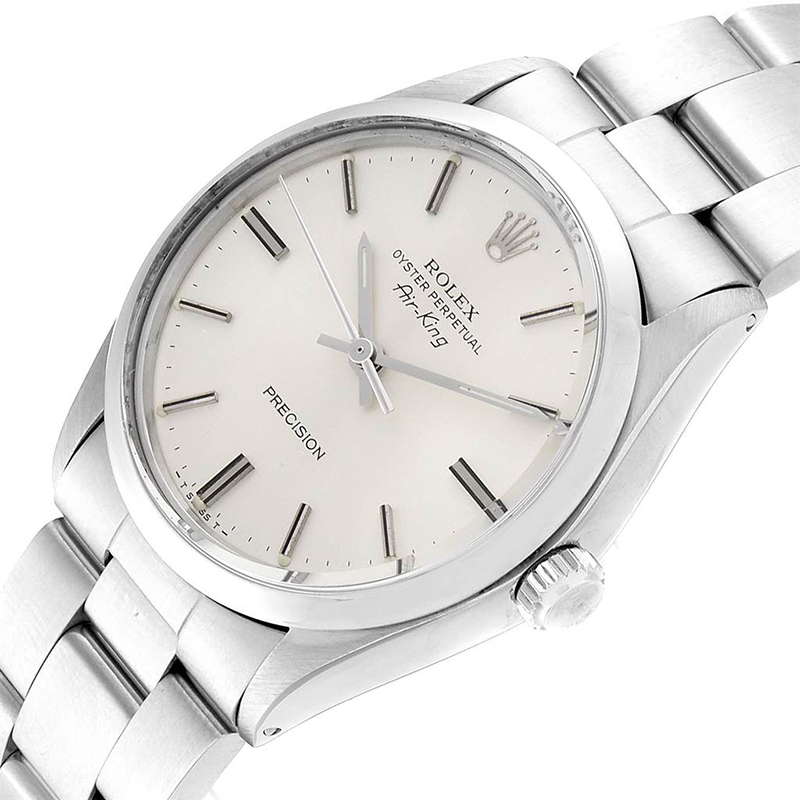 

Rolex Silver and Stainless Steel Air King