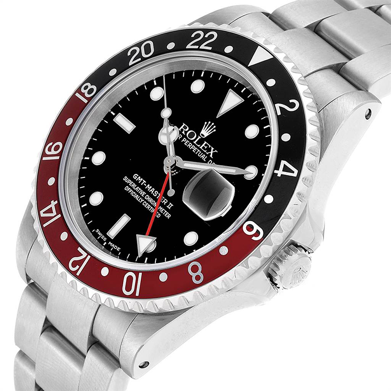 

Rolex Black and Stainless Steel GMT Master II