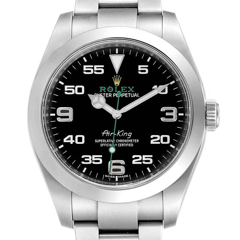 

Rolex Black and Stainless Steel Oyster Perpetual Air King