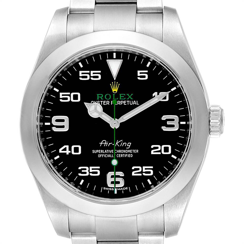 

Rolex Black and Stainless Steel Oyster Perpetual Air King