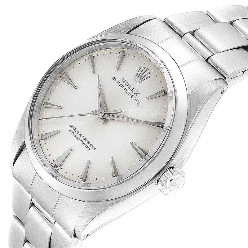 

Rolex Silver Stainless Steel Oyster Perpetual