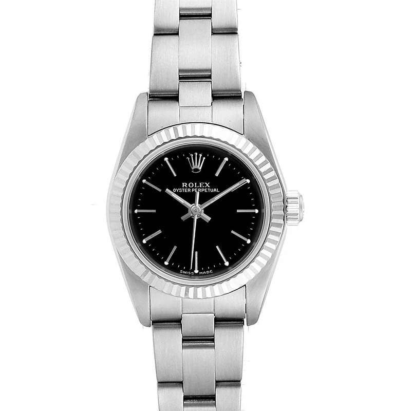 

Rolex Black Stainless Steel Oyster Perpetual