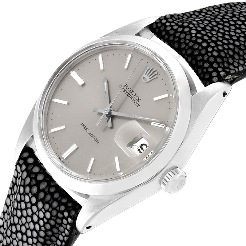 

Rolex Silver Stainless Steel Oyster Date, Grey