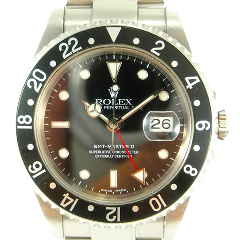 

Rolex Black Stainless Steel Oyster Perpetual Date GMT-Master II