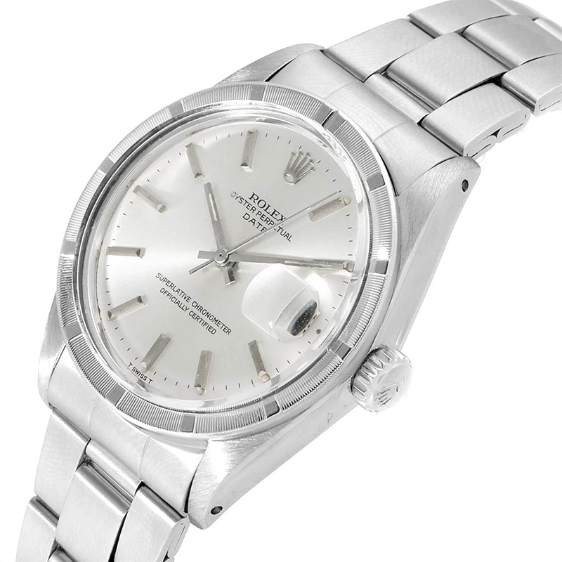 

Rolex Silver Stainless Steel Date