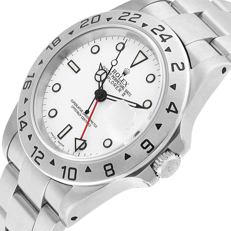 

Rolex White Stainless Steel Explorer II