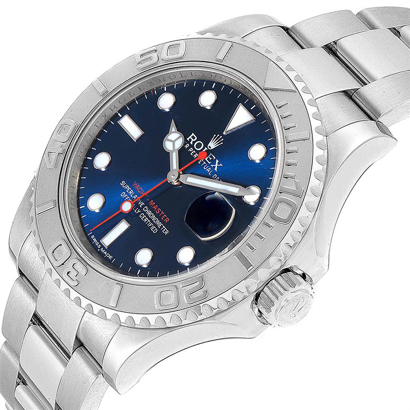 

Rolex Blue Stainless Steel Yachtmaster