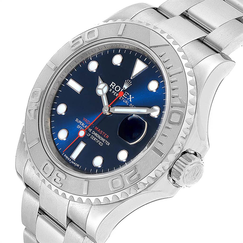 

Rolex Blue Stainless Steel Yachtmaster