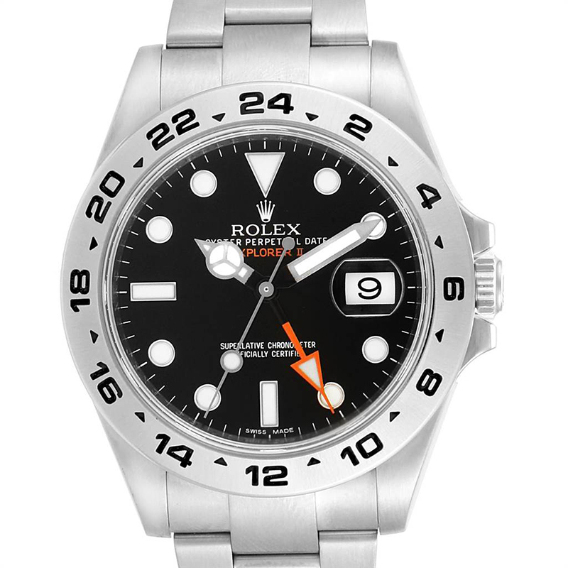 

Rolex Black Stainless Steel Explorer II