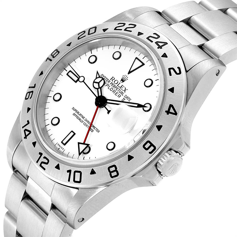 

Rolex White Stainless Steel Explorer II