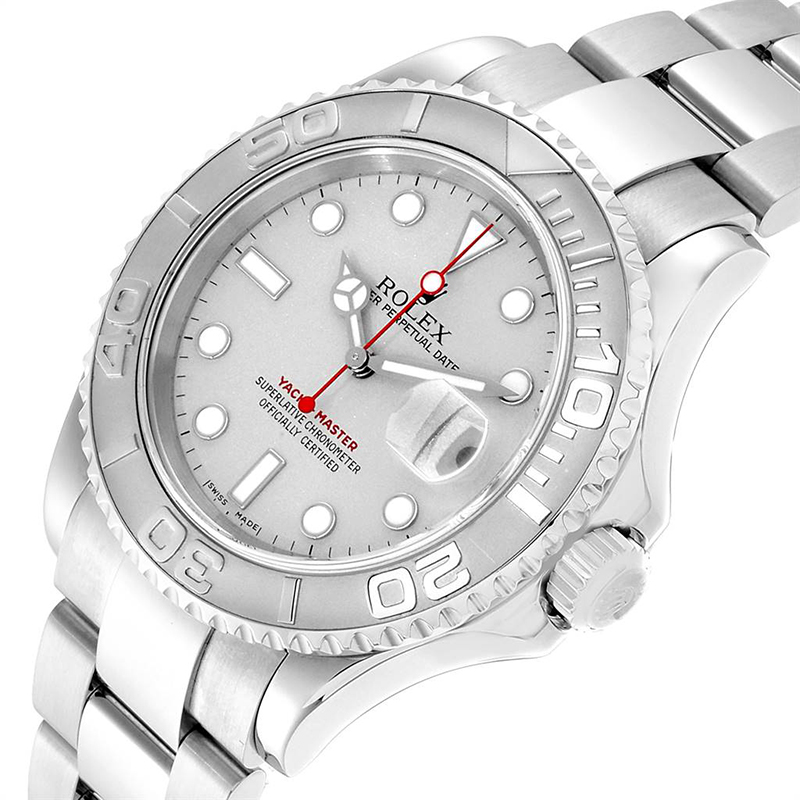 

Rolex Platinum Stainless Steel Yachtmaster, Silver