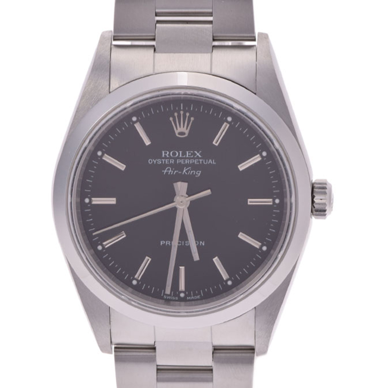 

Rolex Black Stainless Steel Air King