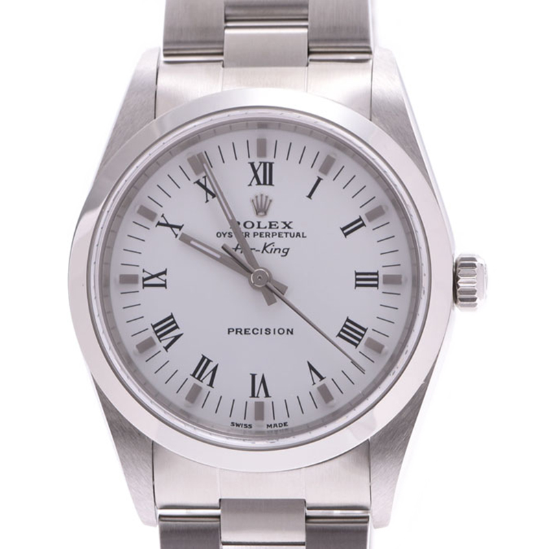 

Rolex White Stainless Steel Air King