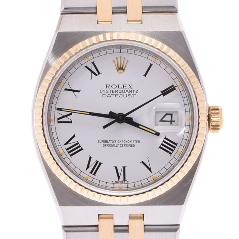 

Rolex White Yellow Gold and Stainless Steel Datejust