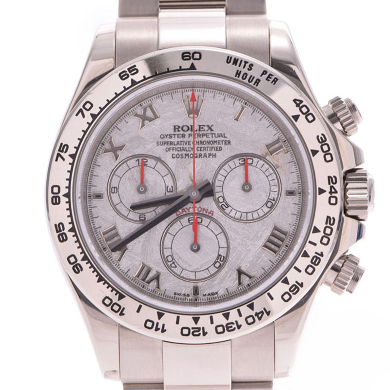 Rolex Meteorite White Gold Daytona 116509 Z Men\u0027s Wristwatch 38MM