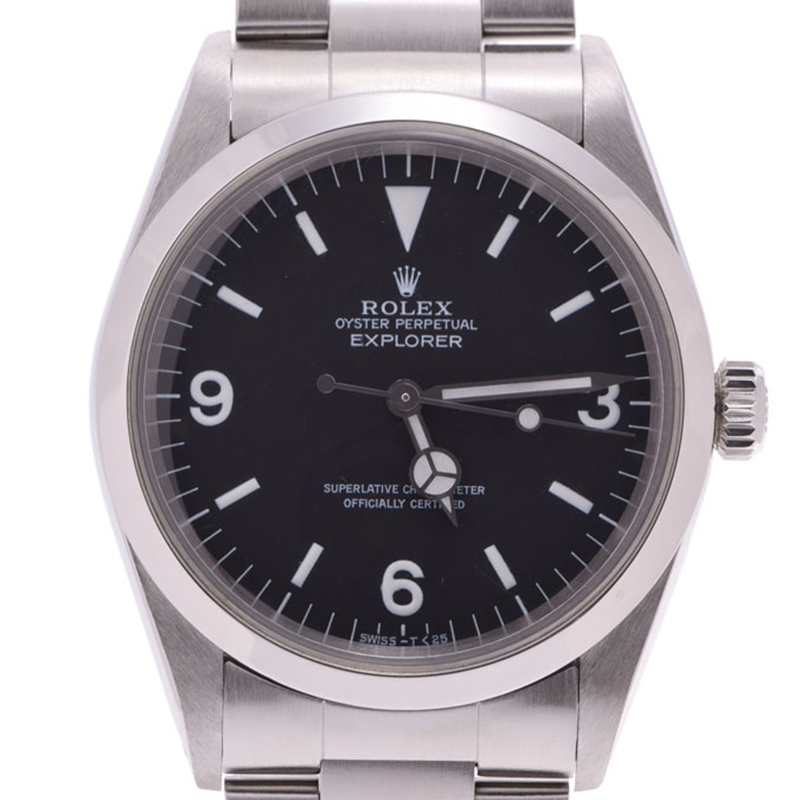 

Rolex Black Stainless Steel Explorer EX1