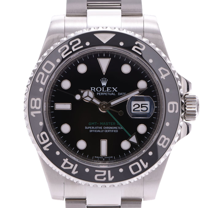 

Rolex Black Stainless Steel GMT Master