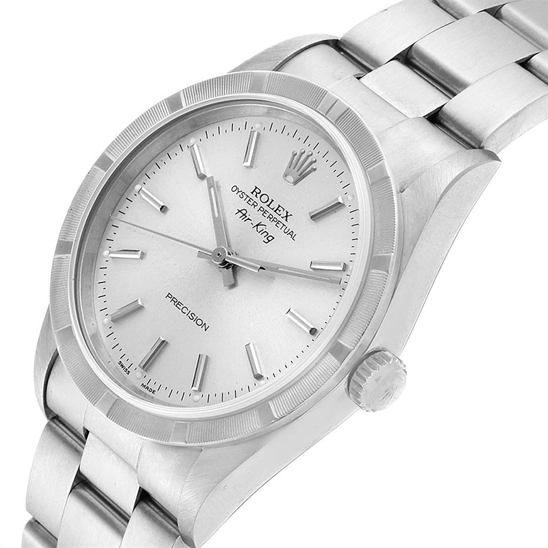 

Rolex Silver and Stainless Steel Air King