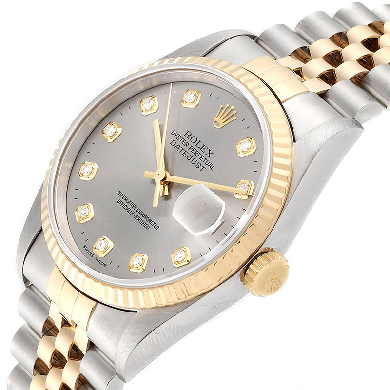 

Rolex Silver Diamonds