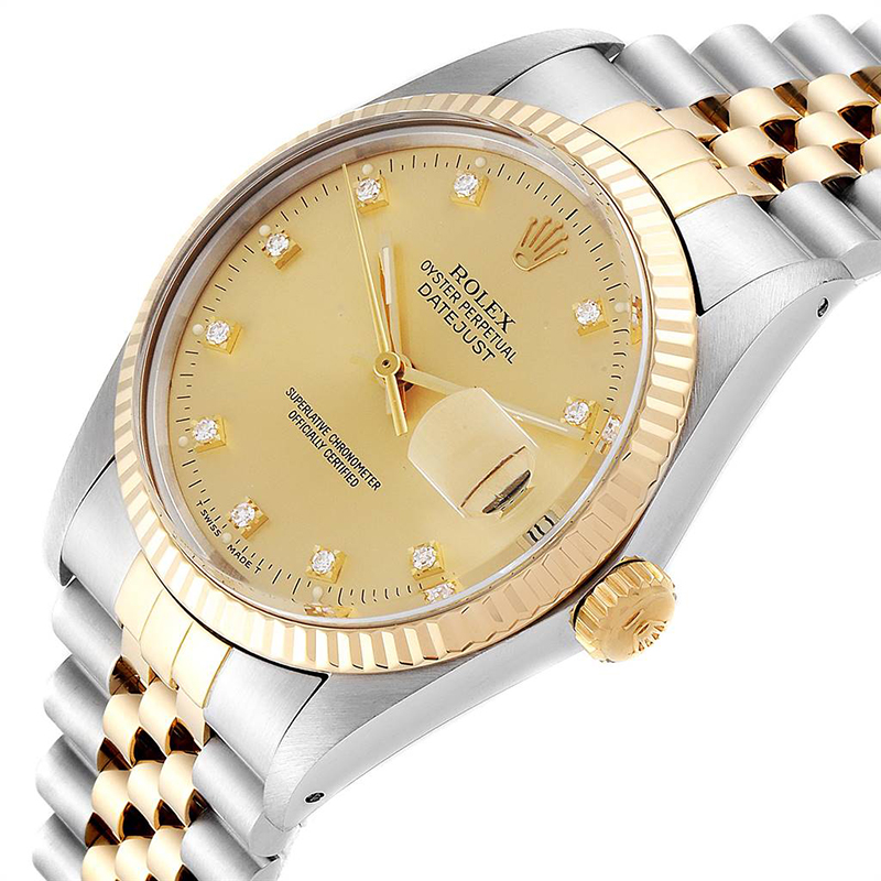 

Rolex Champagne Diamonds, Gold