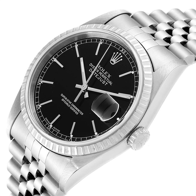 

Rolex Black Stainless Steel Datejust