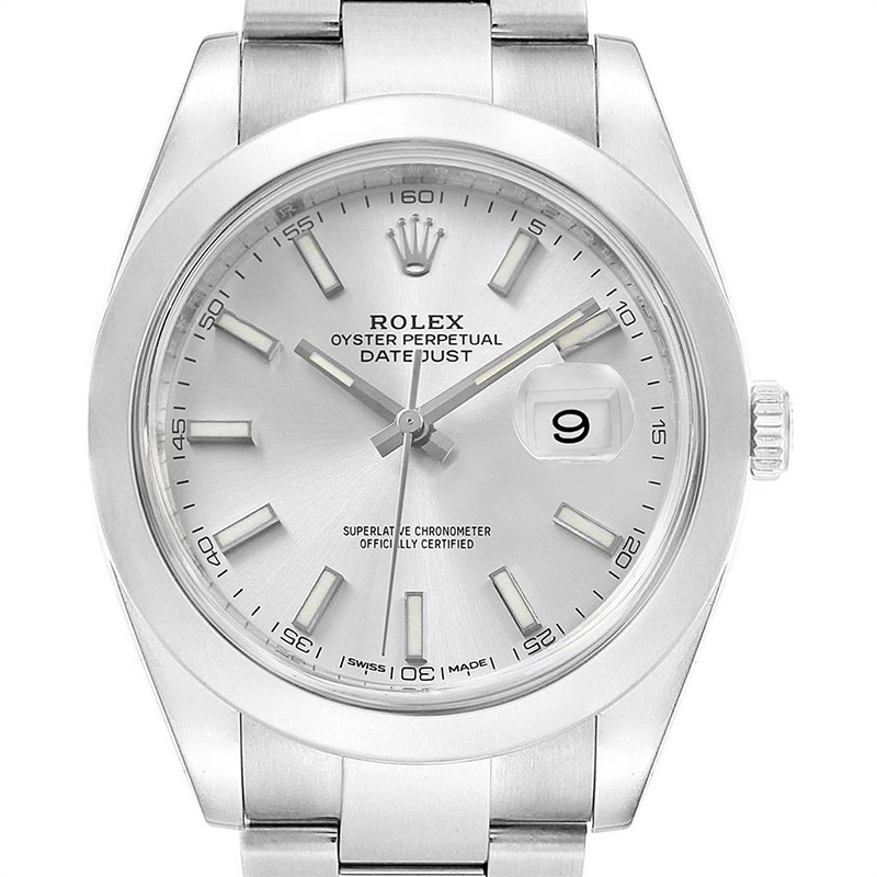 

Rolex Silver Stainless Steel Datejust