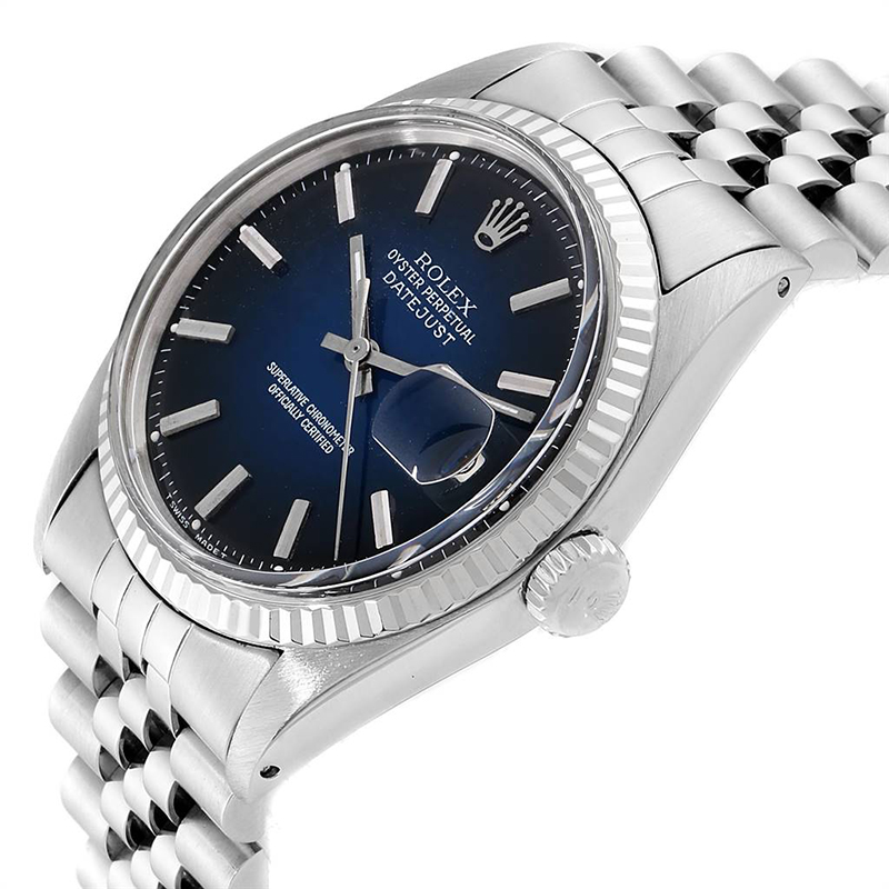 

Rolex Blue Stainless Steel Datejust