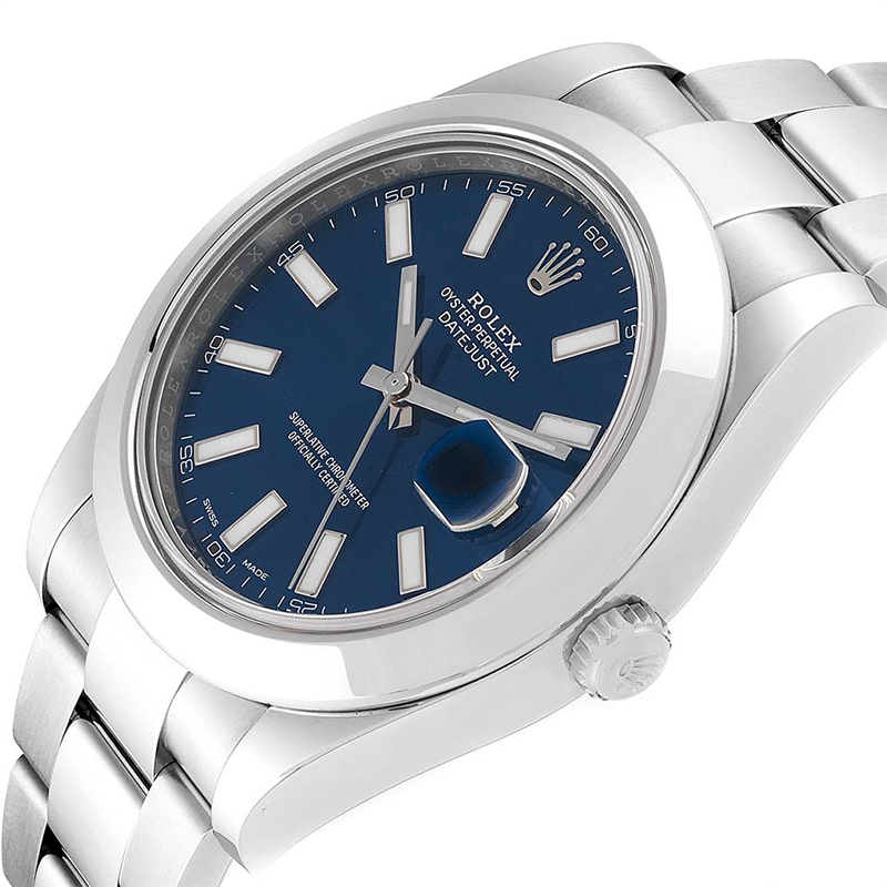 

Rolex Blue Stainless Steel Datejust