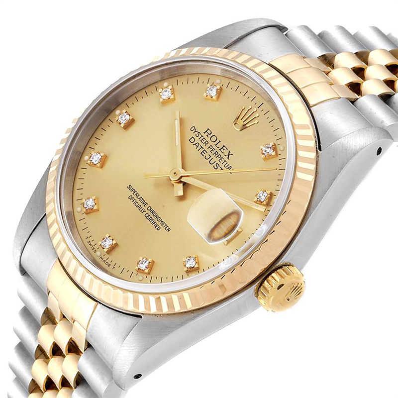 

Rolex Champagne Diamonds, Gold