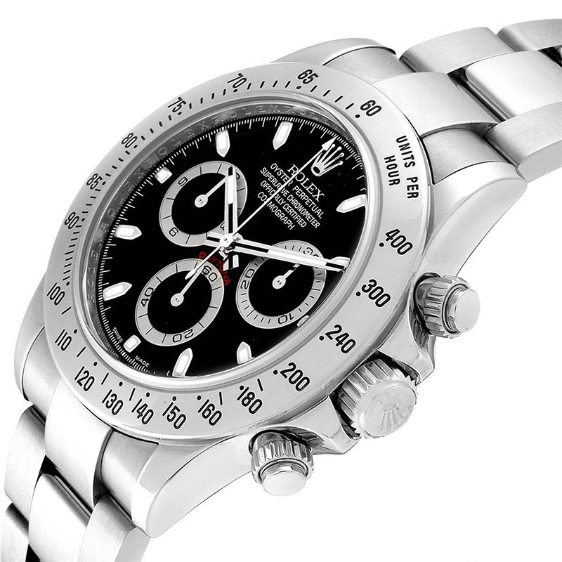 

Rolex Black Stainless Steel Cosmograph Daytona Chronograph