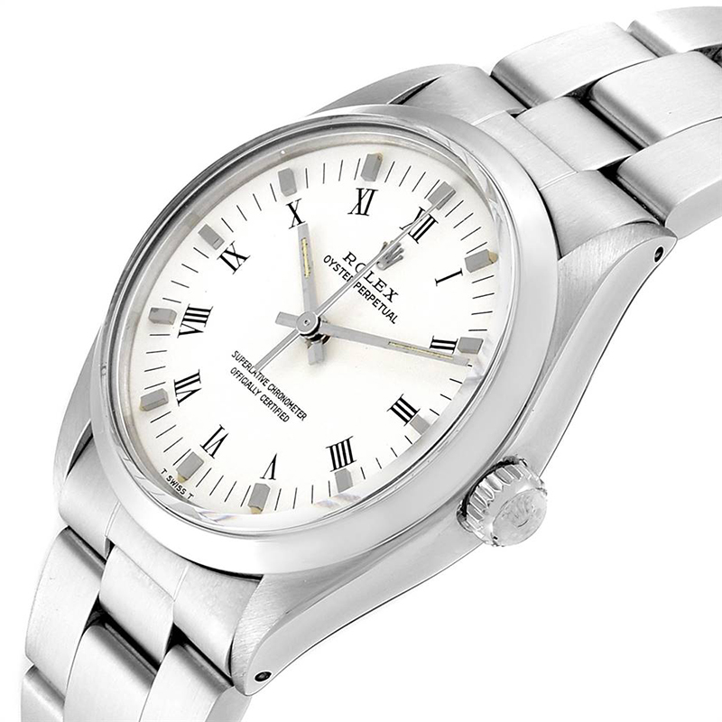 

Rolex White Stainless Steel Oyster Perpetual