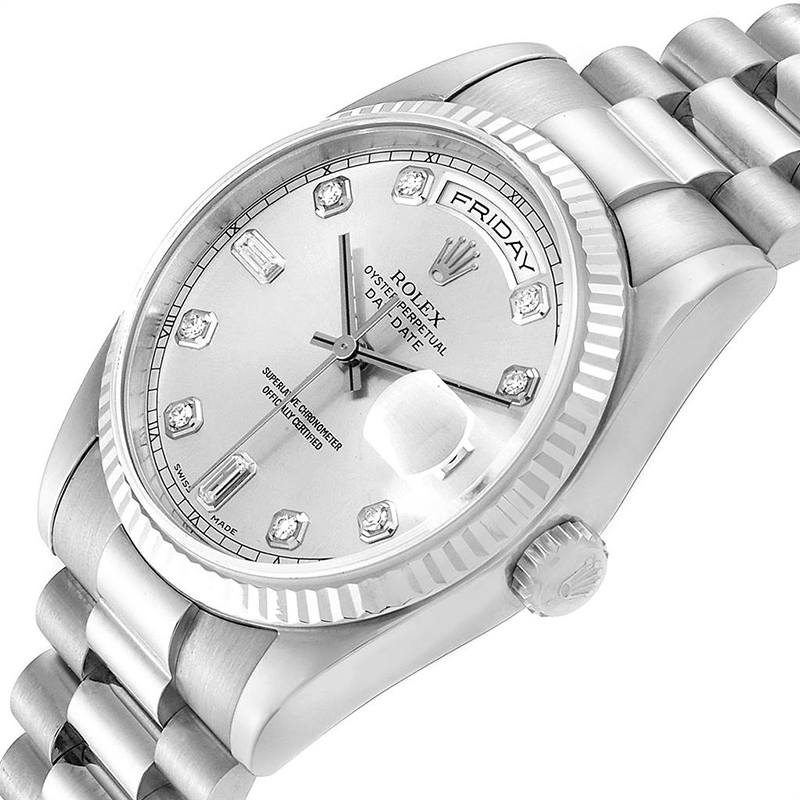 

Rolex Silver Diamonds
