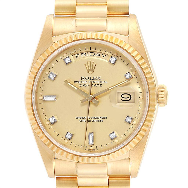 

Rolex Champagne Diamonds, Gold