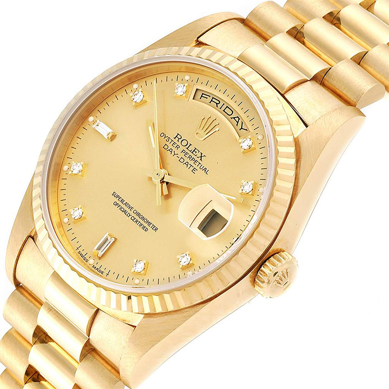 

Rolex Champagne Diamonds, Gold