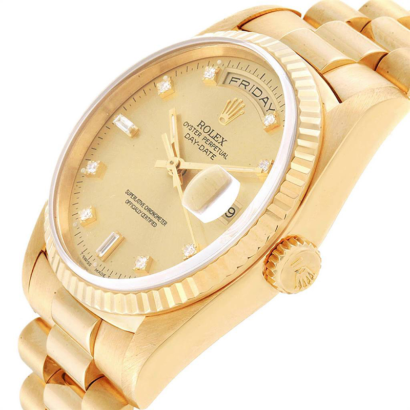 

Rolex Champagne Diamonds, Gold